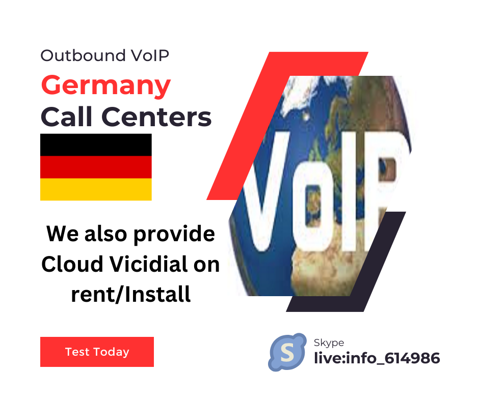 outbound voip minutes and cloud dialer for German Call centers