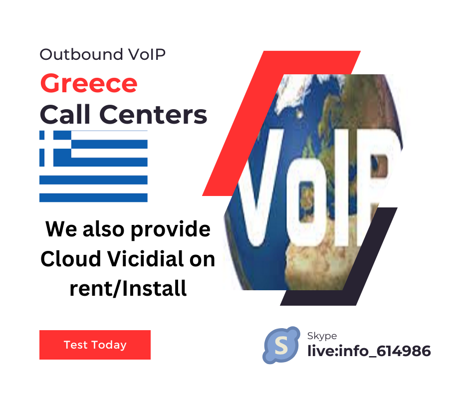 outbound voip minutes and cloud auto dialer for Greece callcenters